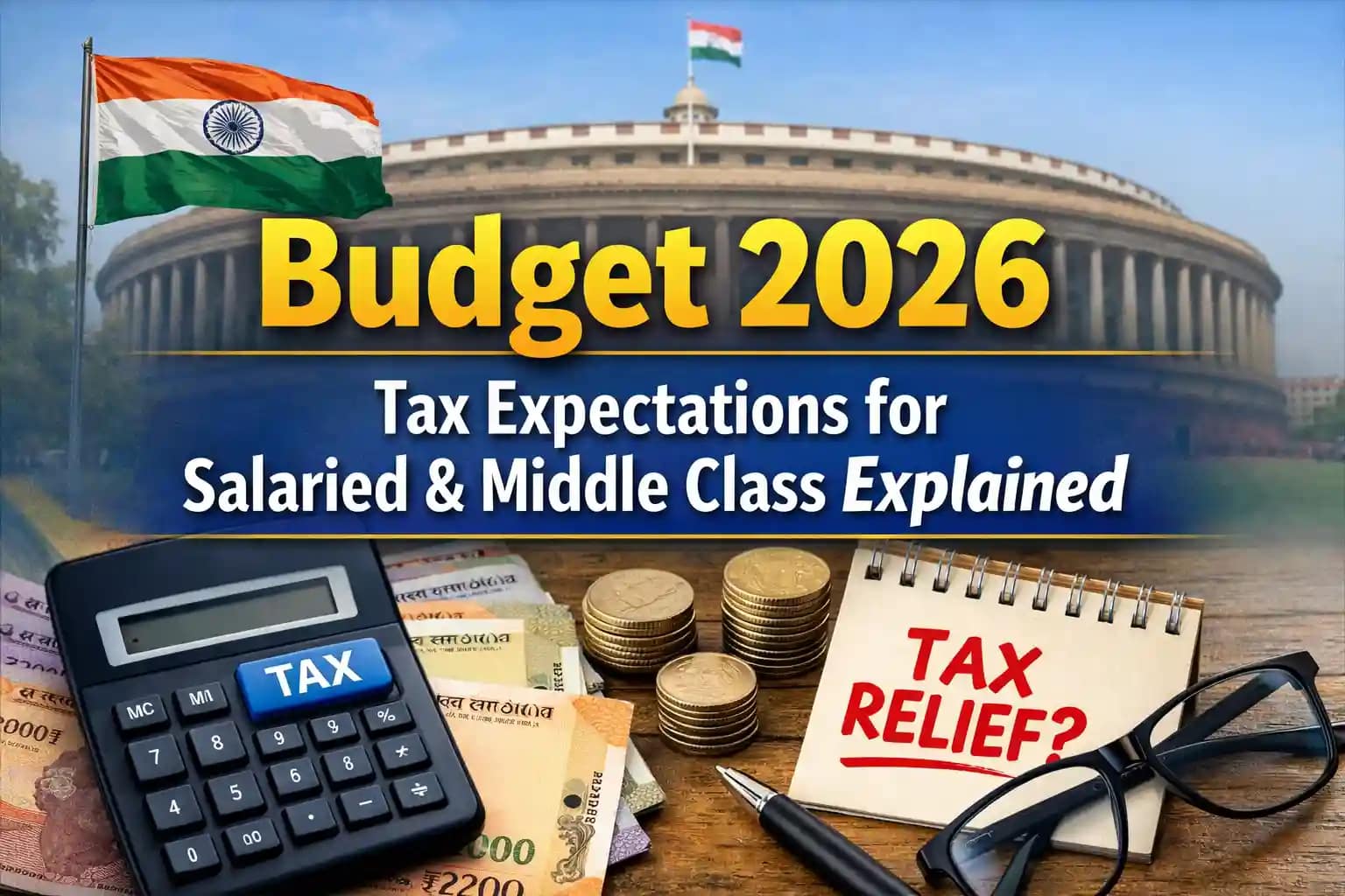 Budget 2026 tax expectations for salaried and middle class taxpayers in India