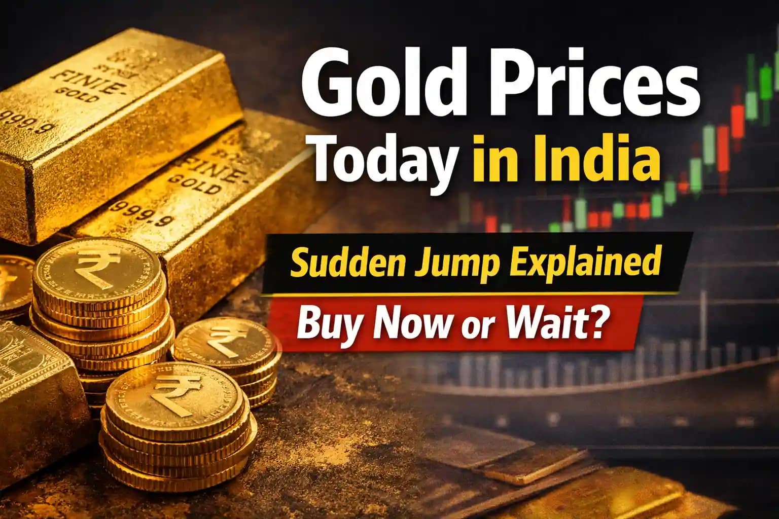 Gold prices today in India showing sudden movement and market reaction