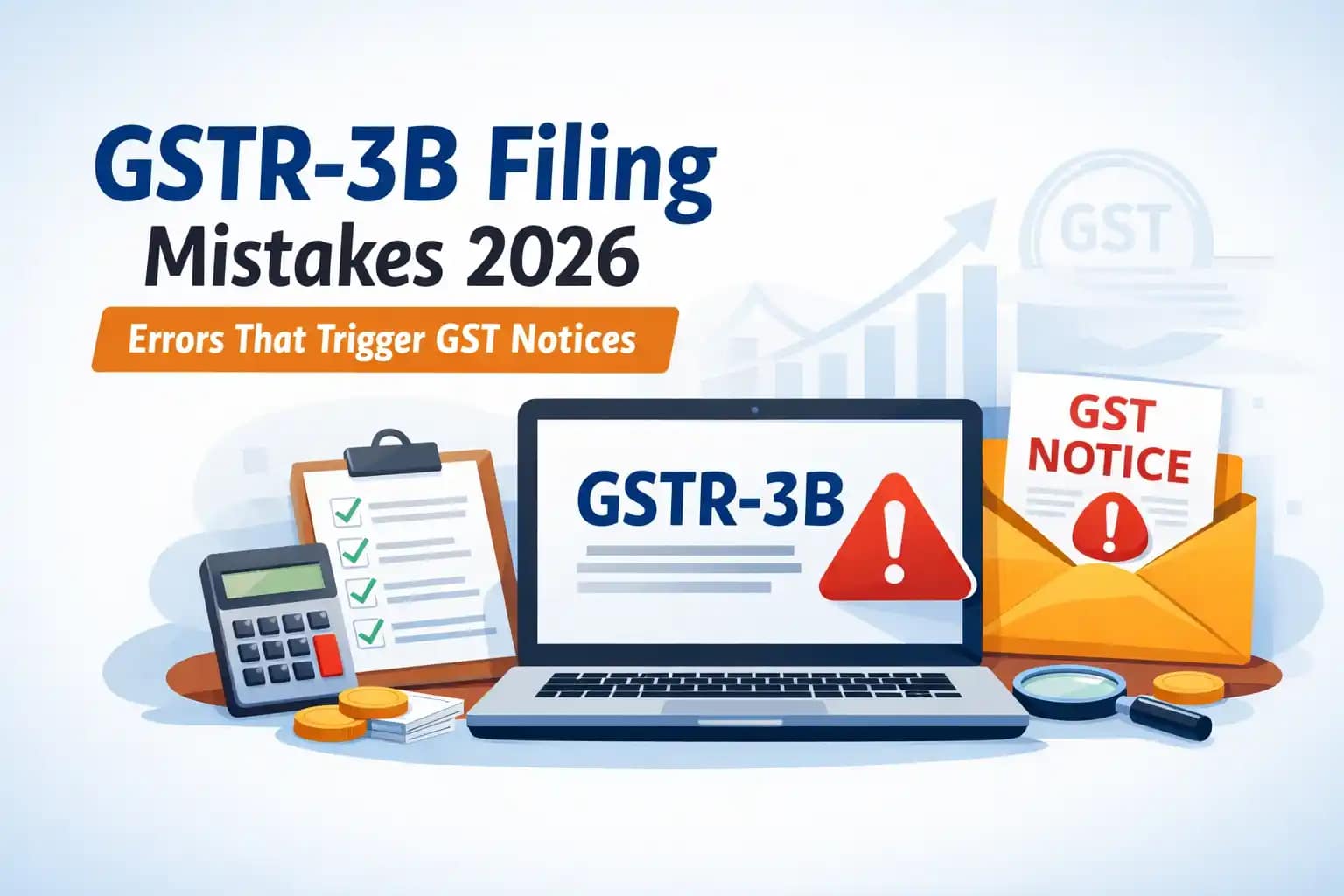 GSTR-3B filing mistakes in 2026 that trigger GST notices