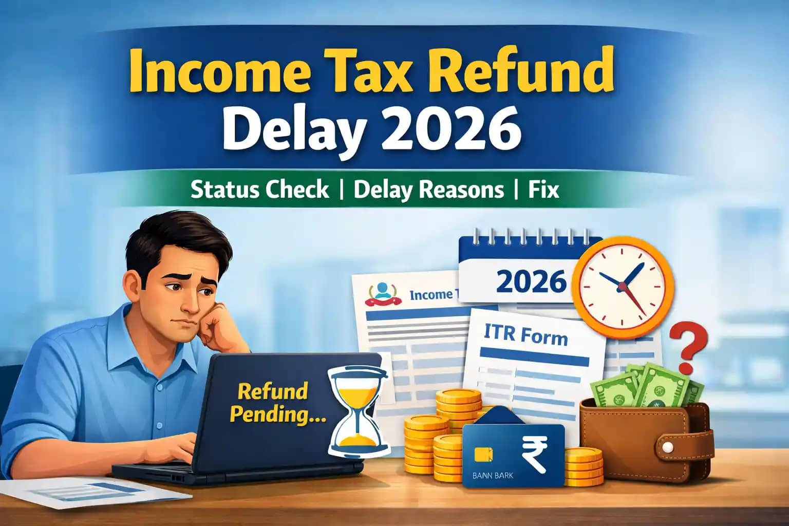 Income Tax Refund Not Received in 2026 – Status Check, Delay Reasons and Fix